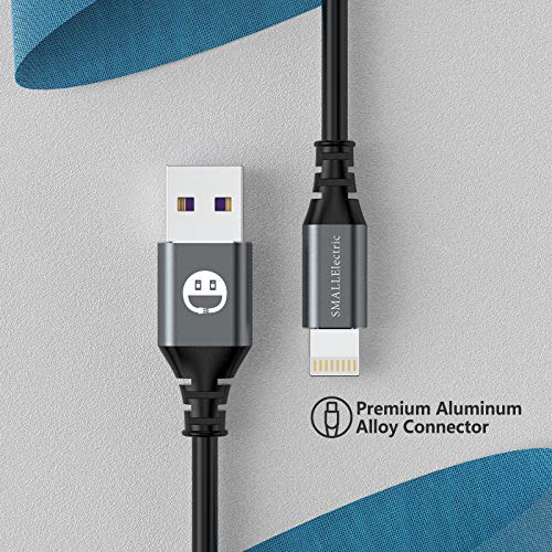 SMALLElectric 3 Pack MFi iPhone Charger 10ft Extra Long Lightning Cable - color: Gray, size: 10 Foot