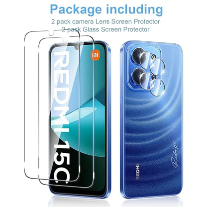 Anoowkoa 2 Pack for Xiaomi Redmi 15C 4G/Poco C85 Screen Protector - color: Xiaomi Redmi 15C 4G