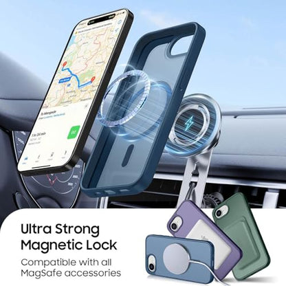 Magnetic for iPhone 17e/iPhone 16e Wallet Case, Deep Blue - color: Deep Blue, size: iPhone 17e/16e