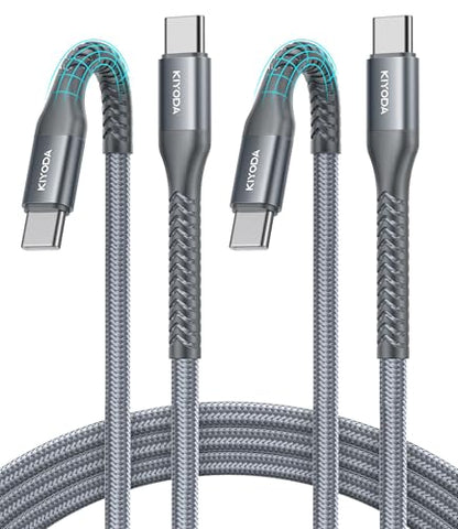 USB C to C Cable 60W Fast Charging 6FT, USB C to USB C Cable for CarPlay - color: Grey, size: 6FT, style: USB C to USB C