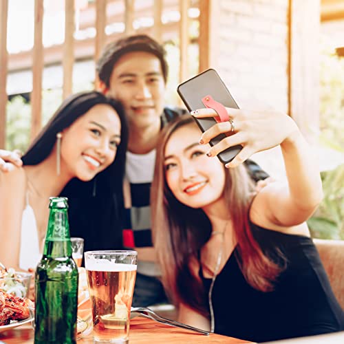Weewooday 12 Pcs Phone Finger Strap, Bright Colors - color: Bright Colors