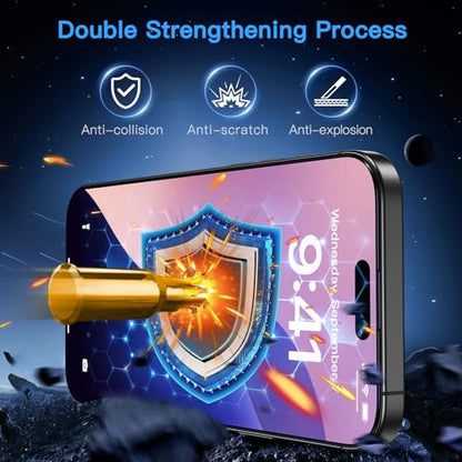 Uyiton for iPhone 16 Screen Protector (Anti-Blue Light) - size: iPhone 16