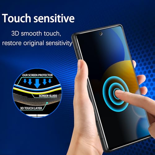 MAYtobe 2 Pack Privacy Screen Protector For Google Pixel 6A Tempered Glass - color: Black