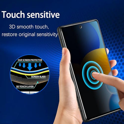 MAYtobe 2 Pack Privacy Screen Protector For Google Pixel 6A Tempered Glass - color: Black