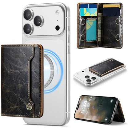 Vinich for MagSafe Wallet Magnetic RFID Blocking Card Holder, Luxury Coffee - color: Luxury Coffee