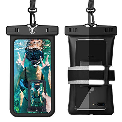 Tekcoo Waterproof Phone Case [Floating] IPX8 Pouch Dry Bag & Reflective Armband Compatible For iPhone 17 16 15 Pro Max Air, Galaxy S25 Ultra S24 S22/A16/S23 FE/A15/A14/A35/A36,Moto G Stylus Power Edge