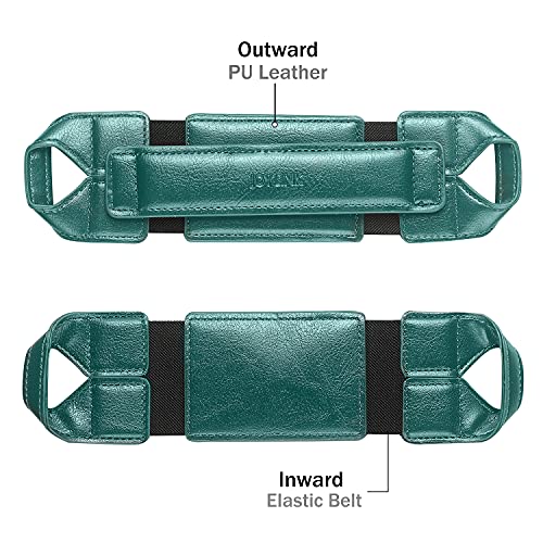joylink Universal Tablet Hand Strap Holder, 360 Degree Swivel Leather Handle Grip Compatible with 8 Inch Tablets (iPad mini), Dark Green - color: Green