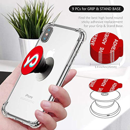 AZXYI Very High Bond Sticky Adhesive, 18 Pack Adhesive Replacement for Socket Base, 1.4 inches Double Sided Sticker Tapes for Phone Collapsible Grip & Stand Base - size: 1.4 inches Diameter (Pack of 2)