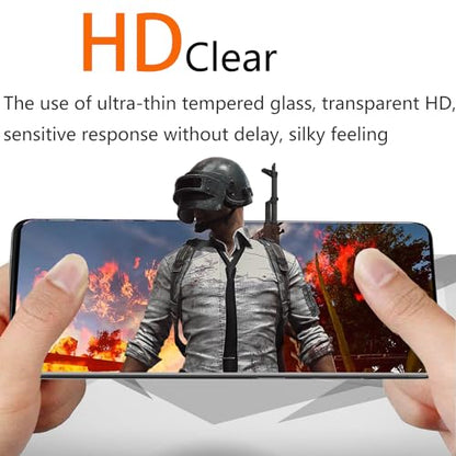 2+2 Pack Samsung Galaxy S20 Plus Screen Protector with Camera Lens Protector, [9H Tempered Glass] [Fingerprint Unlock Support] [3D Curved] Glass Screen Protector for S20 Plus (6.7") - size: (2+2)-Samsung Galaxy S20 Plus