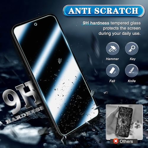 [3-Pack] Screen Protector for Samsung Galaxy A54 5G Tempered Glass, 9H Hardness, Bubble Free, Easy to Install