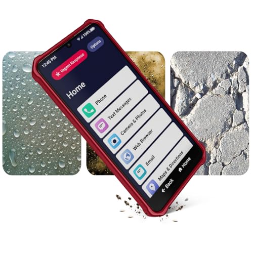 BELTRON Phone Case for Jitterbug Smart 4, Slim Industrial Strength Protective Grip Case with Reinforced Technology for TCL 40XL / Lively Jitterbug Smart4 (Red) - color: Red