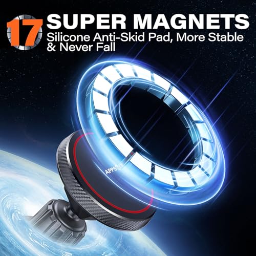 APPS2Car for MagSafe Car Mount, Magnetic Phone Holder for Car Air Vent - color: Magsafe 1-Pack