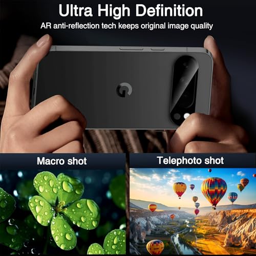 Wiaocit Tempered Glass Camera Lens Protector for Google Pixel 10 Pro XL - color: Google Pixel 10 Pro XL-Black
