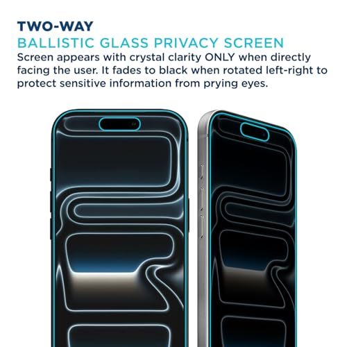 Tech Armor Privacy Glass for iPhone 17 Pro Max Screen Protector, 1-Pack