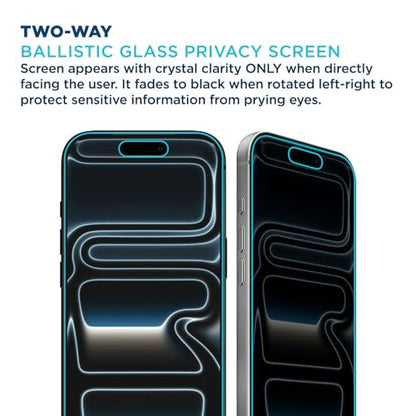 Tech Armor Privacy Glass for iPhone 17 Pro Max Screen Protector, 1-Pack