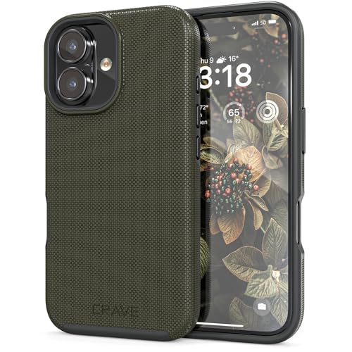 Crave Dual Guard Compatible with iPhone 16 Case, Compatible with MagSafe Shockproof Protection Dual Layer Case for Apple iPhone 16 (6.1") - Sage - color: Sage
