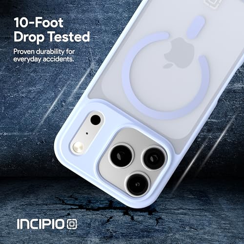 Incipio - Fog iPhone 17 Pro, Magsafe Compatible Phone Case, 10ft Drop Tested, Ultra Durable & Shock Absorbing, Scratch Resistant & Slim Profile (Light Blue) - color: Light Blue, size: iPhone 17 Pro