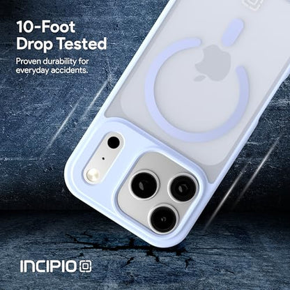 Incipio - Fog iPhone 17 Pro, Magsafe Compatible Phone Case, 10ft Drop Tested, Ultra Durable & Shock Absorbing, Scratch Resistant & Slim Profile (Light Blue) - color: Light Blue, size: iPhone 17 Pro