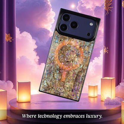 COCOMII Rectangle for iPhone 17 Pro Case, Eclipse Abalone Shell | Compatible with MagSafe Wireless Charging, Shockproof 10ft Drop Protection, Camera & Screen Protection, Premium Glossy Finish - color: Eclipse Abalone Shell, size: iPhone 17 Pro (6.3")