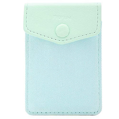 Ultra-Slim Self Adhesive Credit Card Leather Wallet - color: Mint
