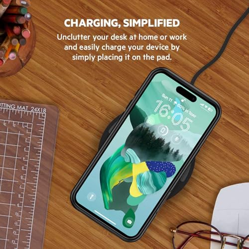 Battery Case for iPhone 16 Plus, [12000mAh] Enhanced Portable Protective Smart Qi Wireless Charger Case Battery Pack with CarPlay Wireless Charging Case Compatible for iPhone 16 Plus (6.7 inch)-Black - size: iPhone 16 Plus