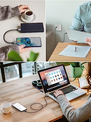 CableCreation 2 Pack 6 inch Short USB C Cable, USB to USB C Cable - size: 0.5FT 2-Pack, style: A to C