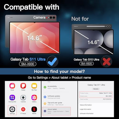 JETech Screen Protector for Samsung Galaxy Tab S11 Ultra, 2-Pack - size: TabS11Ultra