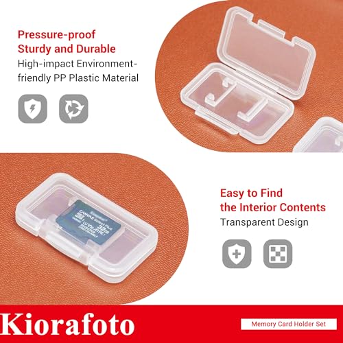 18PCS Multi-Color Clear Plastic MicroSD Card Holder Case for 18 TF Cards - color: for 18 Micro SD（Clear）