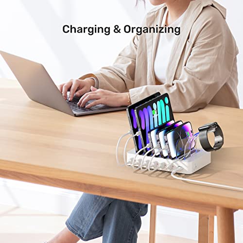 Unitek Fast Charging Station for Multi Devices, 6 Ports Charger with QC 3.0