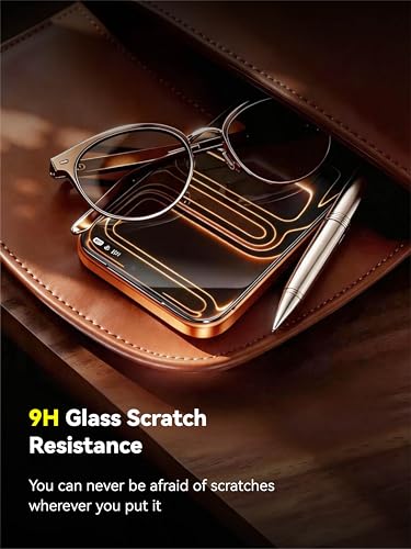 3 Pack Screen Protector with Phone Case for iPhone 15, 2 Pack Camera Lens Protector, Tempered Glass, Easy Install Frame, 9H Hardness, Bubble Free, HD Clear, Full Coverage