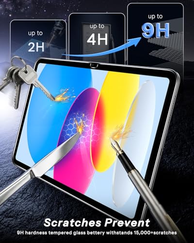 SPARIN Screen Protector for iPad A16/10th Generation [11’’&10.9’’-2025/2022 | 2 Pack Tempered Glass with Auto Application Tray for iPad 11th/10th Gen, Easy Installation, Case Friendly - size: iPad 11th/10th 2025/2022