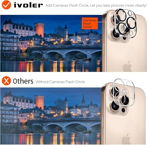 ivoler 3+3 Pack Tempered Glass for iPhone 16 Pro Max 6.9" Screen Protector with Camera Lens Protector with [Alignment Frame], Anti-Scratch Case Friendly Transparent HD Clear Film - size: iPhone 16 Pro Max 6.9''