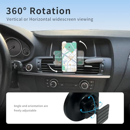 Car Phone Holder for BMW X3 F25 2011–2017 / BMW X4 F26 2014–2017 Accessories, Air Vent Magnetic Car Phone Mount, 360° Adjustable Phone Holder for iPhone 12–17 Series and Most Smartphones - size: Magnetic holder