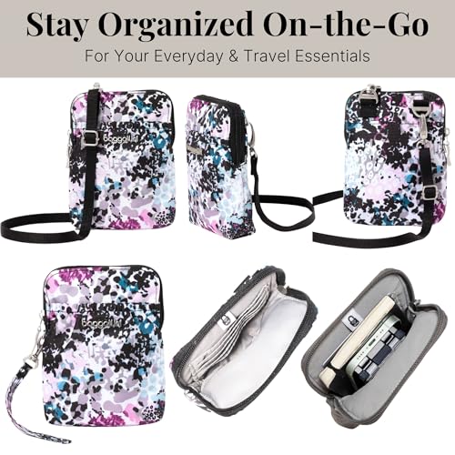 Baggallini RFID Bryant Pouch - color: Abstract Cheetah