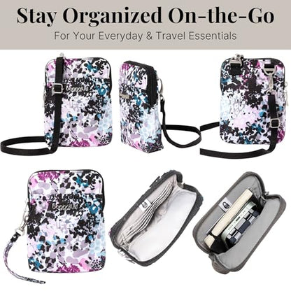Baggallini RFID Bryant Pouch - color: Abstract Cheetah