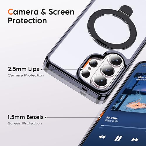 Clear Case for Samsung Galaxy S26 Ultra with Stand 6.9",Black - color: Black, size: Samsung Galaxy S26 Ultra