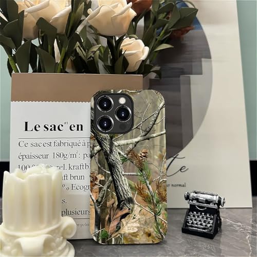 Case for iPhone 14 Pro, Dual Layer Phone Cover, Real Jungle Camo | Shockproof Hybrid Phone Case, Soft TPU and Hard PC, Durable Anti-Scratch Protection - color: Real Jungle Camo, size: Iphone 14 Pro