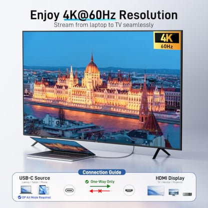 Acer USB C to HDMI Cable for Home Office 3.3FT (4K@60Hz) for Laptop
