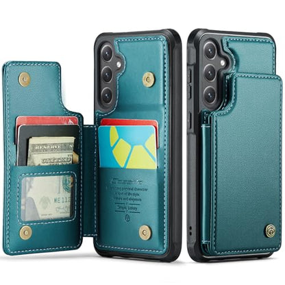 Kowauri for Samsung Galaxy S23 FE Case, PU Leather Wallet Case for Women Men with RFID Blocking Card Holder Slot Magnetic Closure Shockproof Protective Phone Cover for Samsung Galaxy S23 FE,Teal - color: Teal