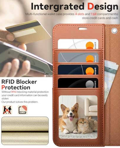 OCASE for Samsung Galaxy S26 Plus Detachable Wallet Case with Card Holder, [2 in 1] PU Leather Flip Folio Case with RFID Blocking Stand Wrist Strap Shockproof Phone Cover 2026, Brown - color: Brown, size: Samsung Galaxy S26 Plus