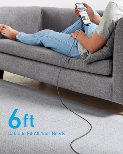 Anker USB C to USB C Right-Angle Cable, 240W (2-Pack, 6 ft, Black) - size: 6ft