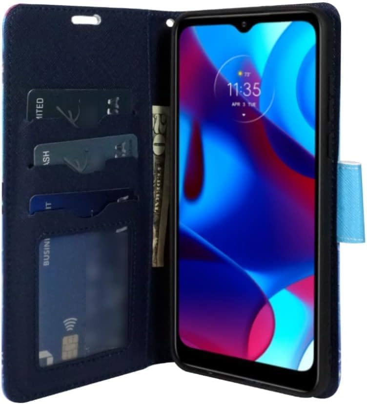 Zase Design for Nokia G310 5G (2023) Wallet Phone Case Protective Cover Cute Design Premium PU Leather Flip Folio Magnetic Closure w/Kickstand ID Card Slot Wrist Strap (Blue Bird) - color: Blue Bird
