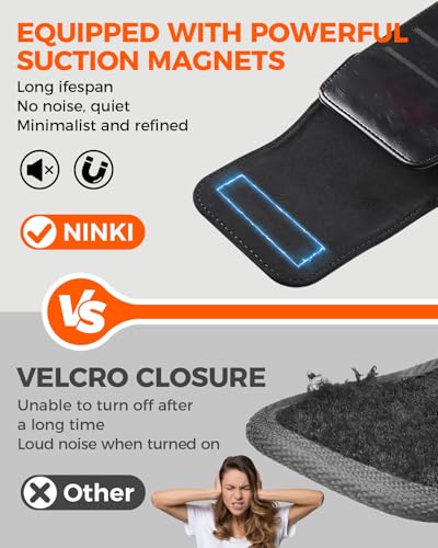 NINKI Belt Clip Holster for Samsung Galaxy Z Fold 8 Ultra 7 6 5 4 3 2 Bag with Card Holder & S Pen Slot & Stylus, Leather Cover Waist Holder Pouch for Samsung Z Fold 8 Ultra Case Holsters Belt, Black - color: Black