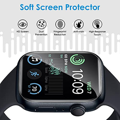 UniqueMe 6 Pack for Apple Watch 44mm SE 3/SE 2/SE Screen Protector - size: 44mm