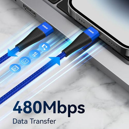 Extra Long USB C Charger 15FT, 100W C to C Cable Fast Charging USB-C Cable - color: Blue, size: 15 FT - 1 Pack, style: USB C to USB C