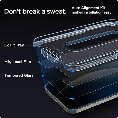 Spigen GlasTR EZ FIT Privacy Screen Protector for iPhone 12/12 Pro - size: iPhone 12 Pro / iPhone 12