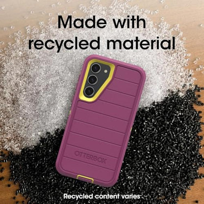 OtterBox Galaxy S23+ (Only) - Defender Series Case - Carnival Glow (Pink & Yellow) - Rugged & Durable - with Port Protection - Includes Holster Clip Kickstand - Non-Retail Packaging - color: Carnival Glow (Pink & Yellow)