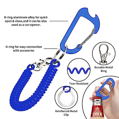 HOTEMIA Phone Lanyard - Anti Theft & Drop Protection for iPhone, Most Cell Phones - Black & Blue - color: Black+Blue