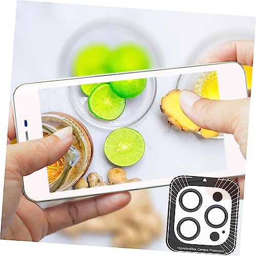 Uonlytech Phone Camera Lens Protective Films for Pro Pro Tempered Lens Protector with Scratch Dustproof High Transparency Protection in Dark Purple
