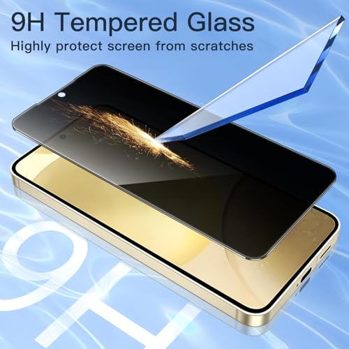 JETech Privacy Screen Protector for Samsung Galaxy S24, 2-Pack - size: Galaxy S24